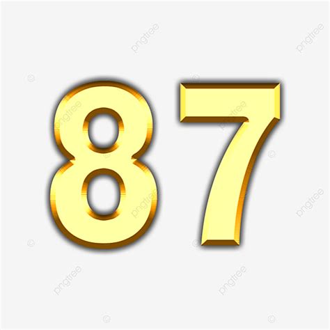 Eighty-seven college number 87 Stock Photo - Alamy