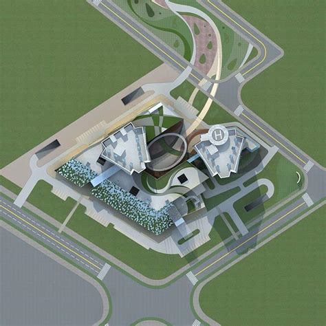 天津空港项目3dmax 模型下载-光辉城市