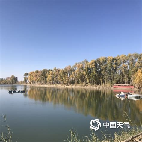 2021年的10月16日，新疆和田地区民丰县是胡杨最美的季节。-高清图集-中国天气网