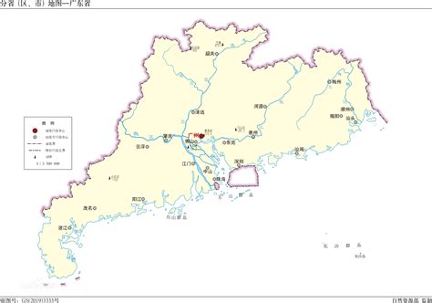 广东省地图（全要素版） - 广东省地图 - 地理教师网