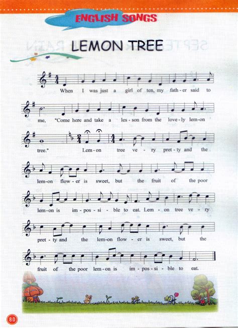 北京版五年级下册英语歌曲|Lemon tree