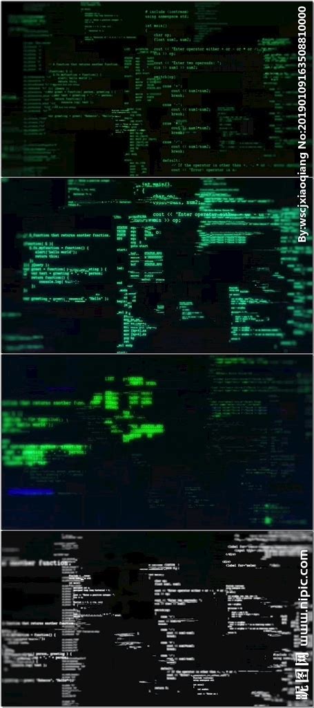 黑客代码电脑动态壁纸_超清桌面壁纸_公元桌面