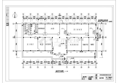 泰州市某工厂3100平米5层框架结构办公楼建筑结构设计CAD图纸_办公建筑_土木在线