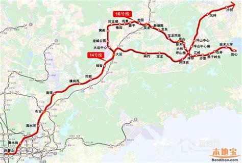 深圳地铁14、16号线坪山段车站全部封顶 - 深圳地铁 地铁e族