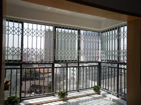 定制带锁款隐形防盗窗家用自装高层阳台安全防护可折叠不锈钢窗户-淘宝网