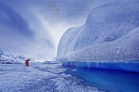 冰碛湖风景高清图片-千叶网