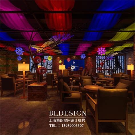 郑州酒吧设计公司-遇·音乐主题酒吧设计效果图_美国室内设计中文网