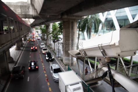 闭路电视安装在城市交通道路高清图片下载-正版图片503741542-摄图网