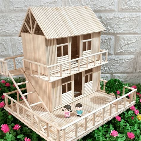创意粘土手工作品，微景观DIY房屋农家小院模型-51费宝网