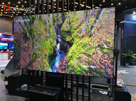焦点120寸菲涅尔硬屏亮相2020北京infocomm展-抗光幕、透声幕、投影幕、幕布-焦点屏幕Focusview