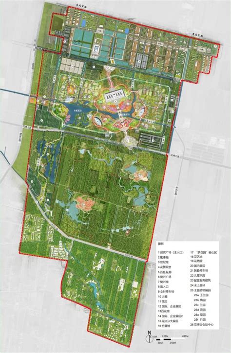 2021上海崇明花博会园区规划(一心一轴六馆六园）- 上海本地宝