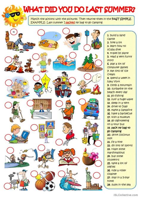 What did they do yesterday - Simple…: English ESL worksheets pdf & doc