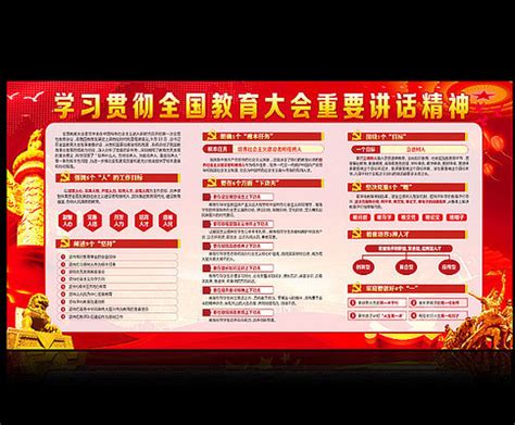 全国教育大会宣传栏图片_全国教育大会宣传栏设计素材_红动中国