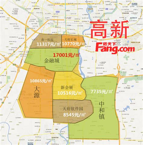 2017年3月成都房价地图 成都买房必看：几大主城区房价走势-成都房天下