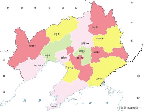 辽宁政区图图片