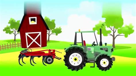 农场动画片拖拉机组装完成开始耕地儿童动漫动画片_腾讯视频