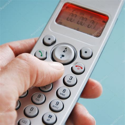 Male Finger Dialing a Telephone Number Stock Photo - Image of business ...