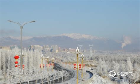 新疆阿勒泰雾凇恍如仙境-图片频道-中国天气网
