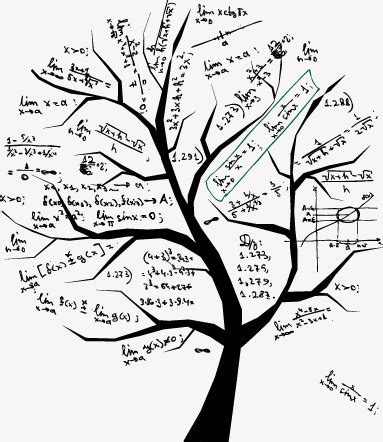 创意数学树枝淘宝活动PNG图片素材下载_数学PNG_熊猫办公