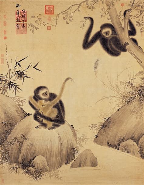 灵猴贺岁：明清绘画中那些千姿百态的猴儿们（图）|明清|绘画_凤凰国学