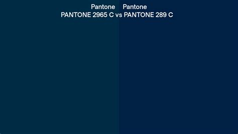 Pantone 2965 C vs RAL Cobalt blue (RAL 5013) side by side comparison