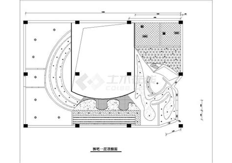 上海市浦东新区南京路某2层高档商务酒吧全套装修设计CAD图纸_剪力墙结构商住楼_土木在线