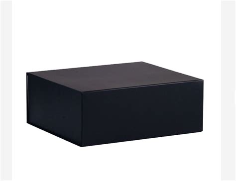 定制黑色磁性折叠礼盒包装盒-河源白里橱窗设计有限公司