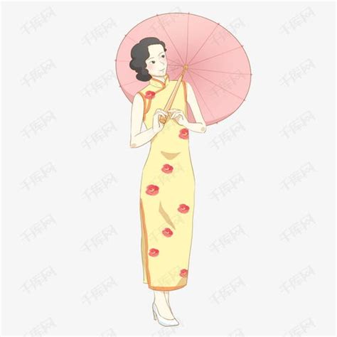 温柔女生头像动漫旗袍
