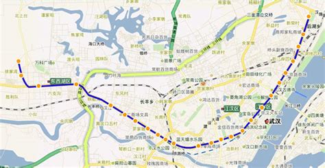 武汉地铁1号线路线图
