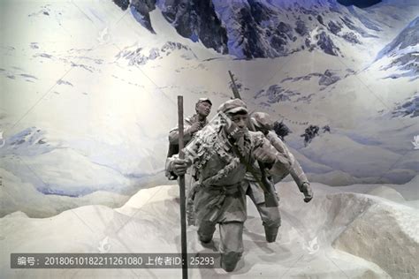 迪庆红军长征博物馆过雪山,其它,各行各业,摄影素材,汇图网www.huitu.com