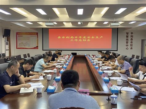 平阳县水利局召开半年度安全生产工作总结会暨六月份安全生产工作例会