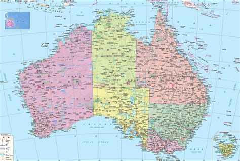 澳洲各大城市地图_澳洲地图简图 - 随意云