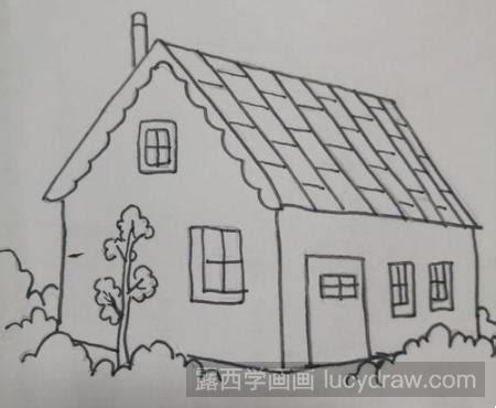 教我怎么画小房子,房子怎么画才好看简单,画画简单小房子_大山谷图库