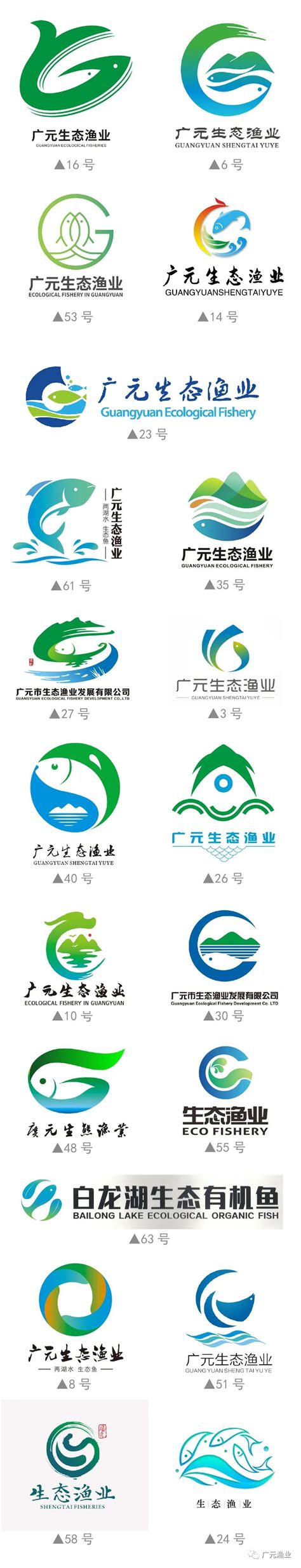 广元市生态渔业发展有限公司LOGO征集结果公示-设计揭晓-设计大赛网