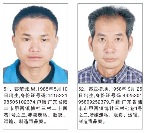 记住这些脸：广东警方悬赏2600万通缉他们 包括多名90后_江苏禁毒网
