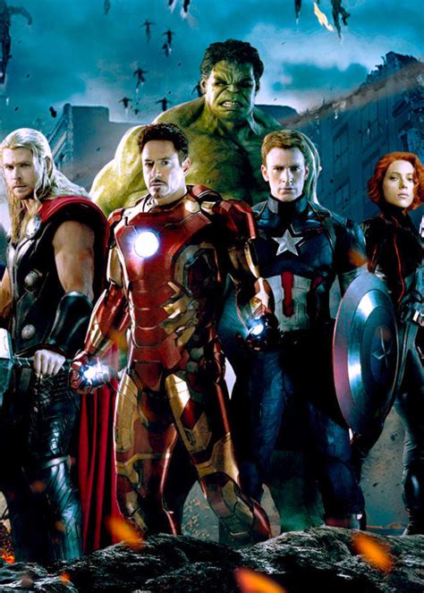 漫威十周年角色海报释出 超级英雄悉数出镜（图）_欧美娱乐_海峡网