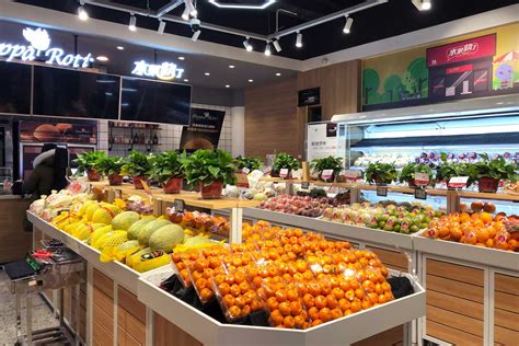 小区旁的水果超市装修效果图-杭州众策装饰装修公司