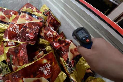 粽子通州检查粽子销售：冷冻销售温度不得高于零下18℃ 粽子