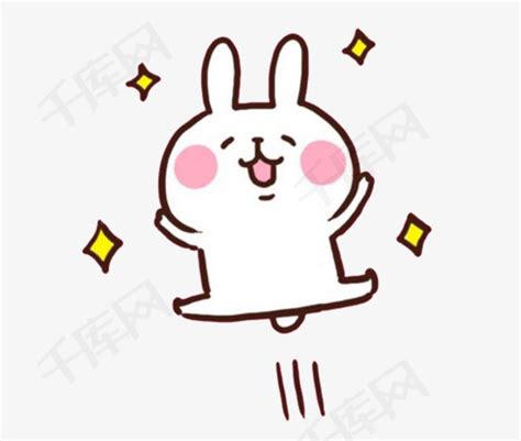 开心的兔子素材图片免费下载_高清装饰图案png_千库网(图片编号7323874)