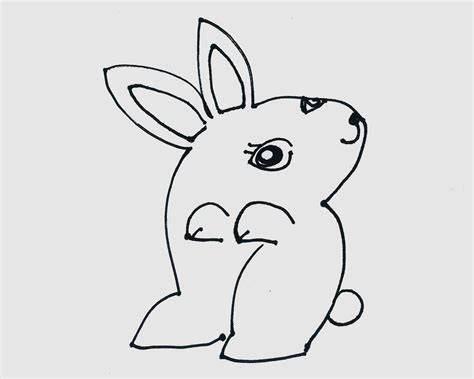4～6岁儿童美术画大全 简笔画兔子的画法 咿咿呀呀儿童手工网