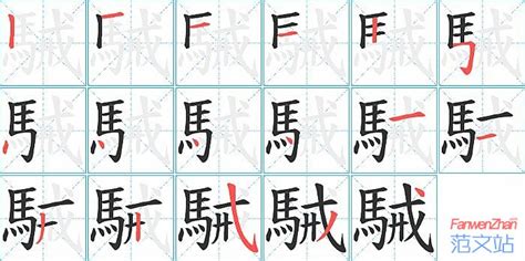 駴的笔顺_汉字駴的笔顺笔画 - 笔顺查询 - 范文站