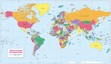 World Countries and Capital Cities - Cosmographics Ltd
