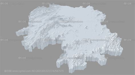 湖南三维地图,湖南地形地势图3D模型_其他场景模型下载-摩尔网CGMOL
