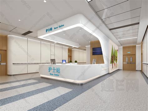 现代医院护士站- 建E网3D模型下载网