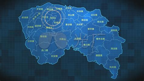 广东省东莞地图