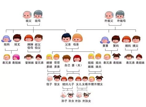 弟弟的孩子叫什么称呼（一张图帮你理清各种亲戚之间的复杂关系） | 说明书网