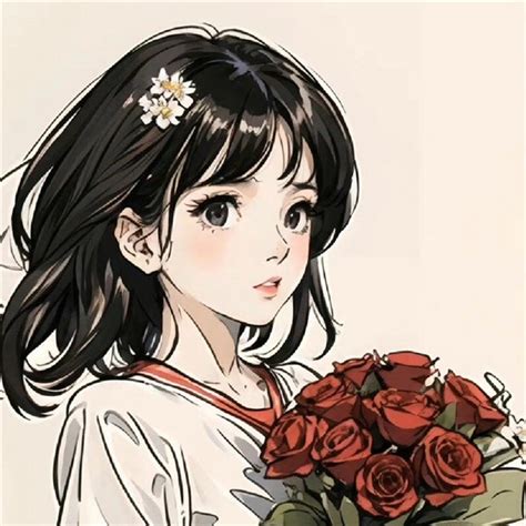 头像抱花非主流