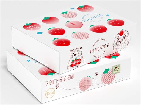 丹东草莓-插画包装箱|平面|宣传物料|大禹哥Yuger_原创作品-站酷(ZCOOL)