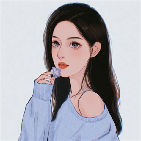 女生头像绘画温柔优质