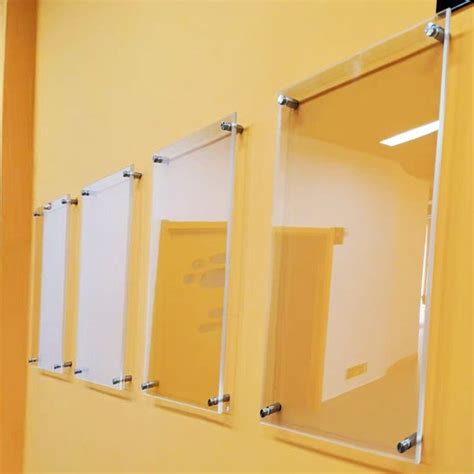 亚克力面板透明展板广告牌展示牌定作有机玻璃双层夹板挂墙塑料板-阿里巴巴